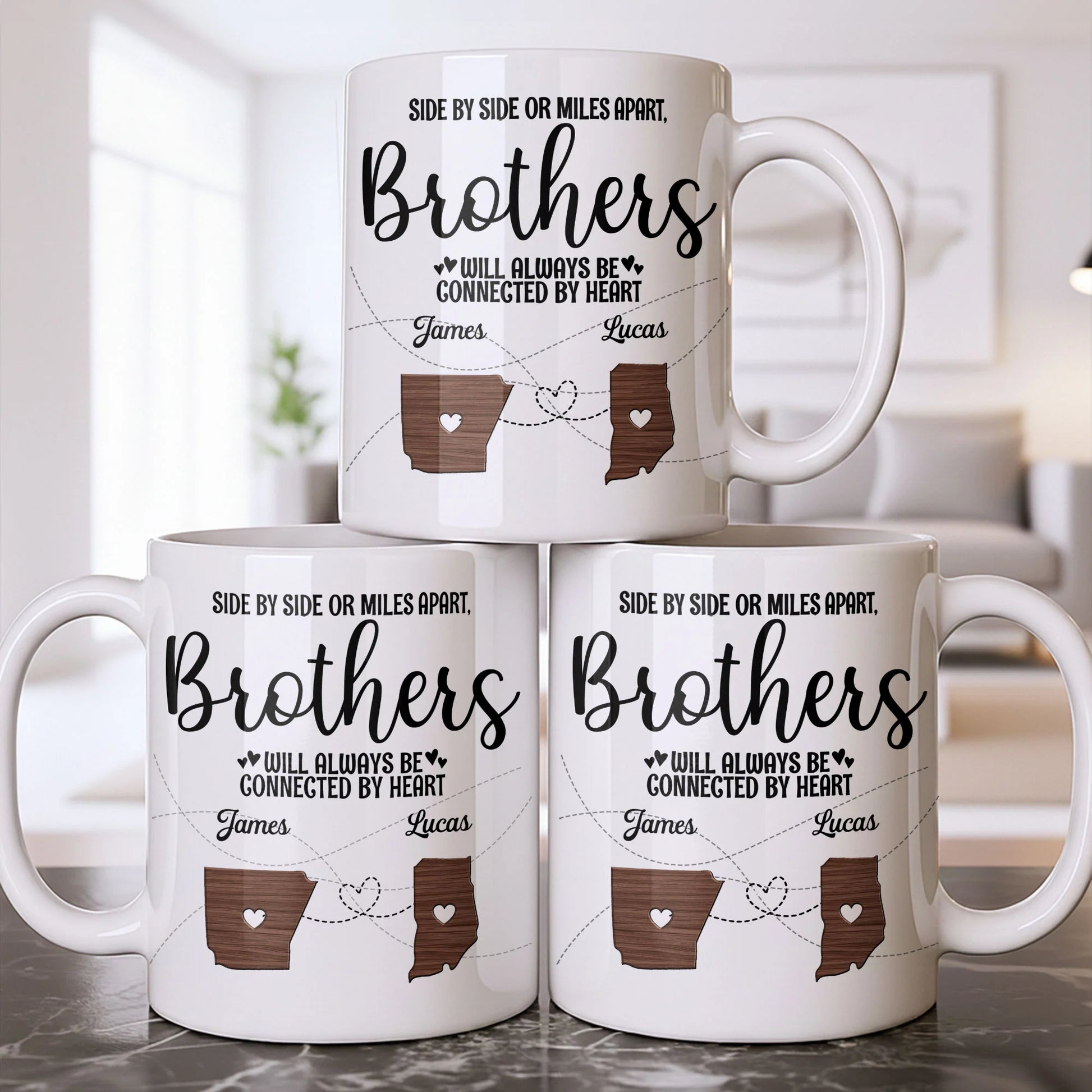 Personalized Brother State Mug for Brother with personalized design details for meaningful gifting image 8