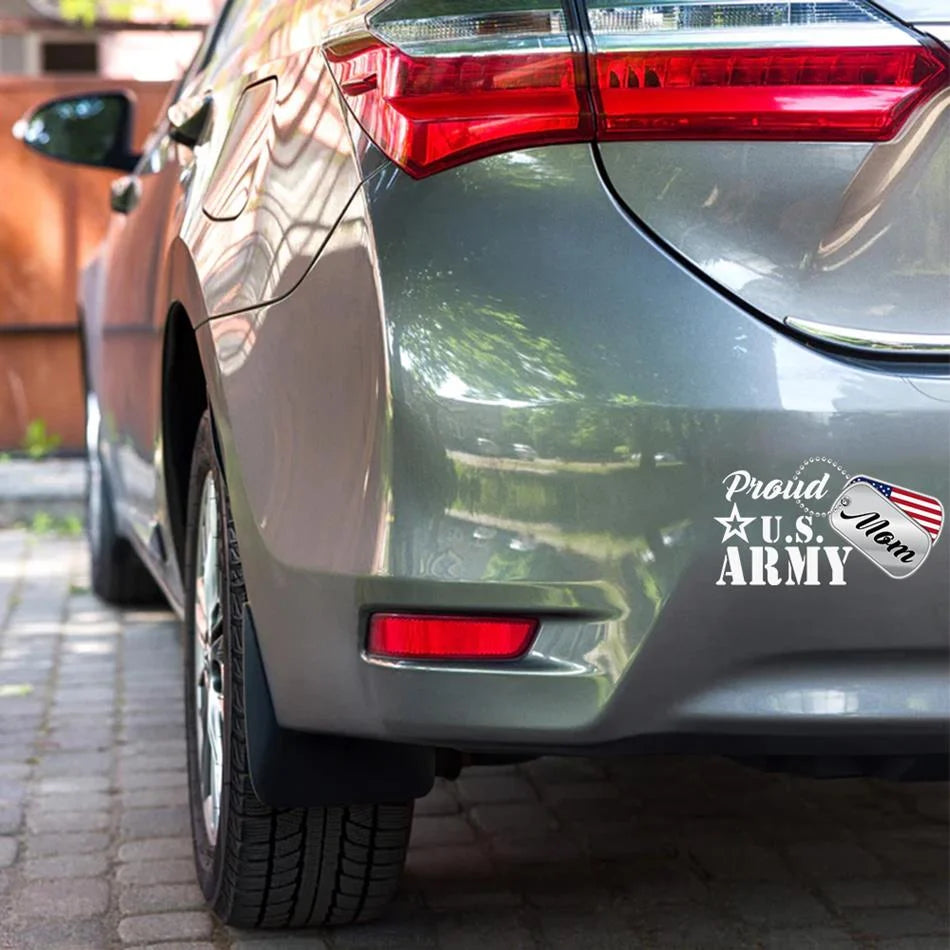 Proudly Support Custom Military Mom Decals Personalize Family Sticker H2511 Trna