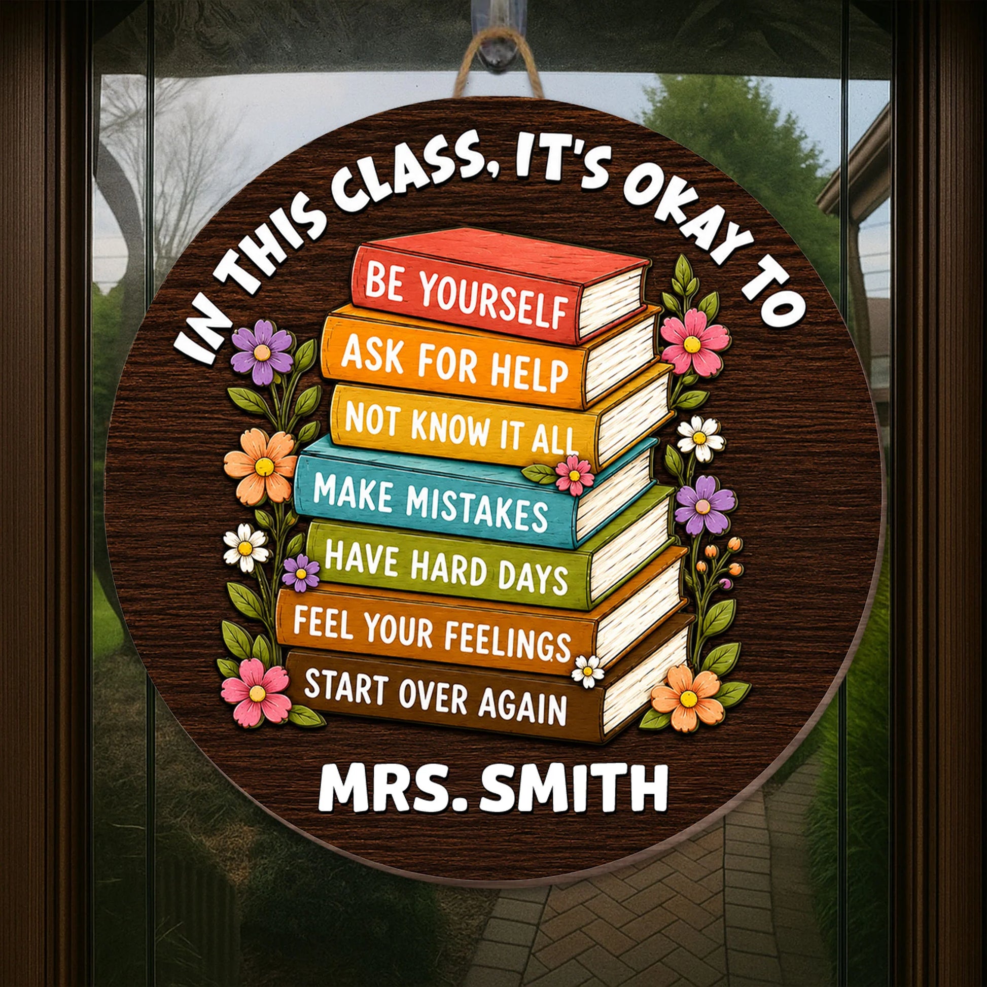 Wood Sign gift-ready design for Teacher