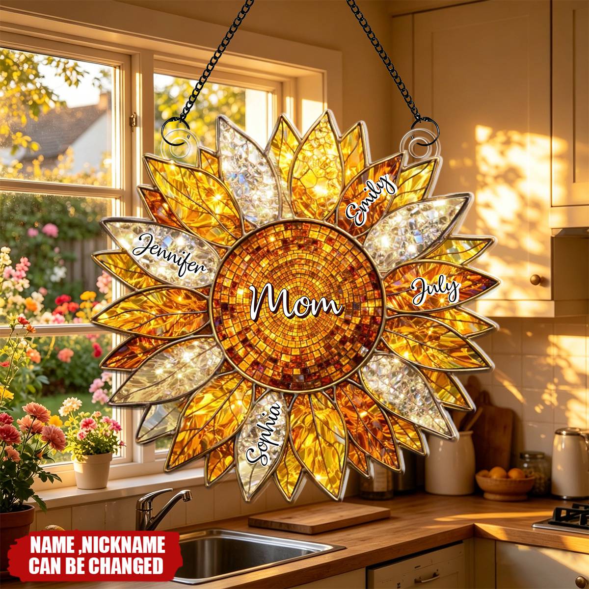 Acrylic Ornament detail view for Mom