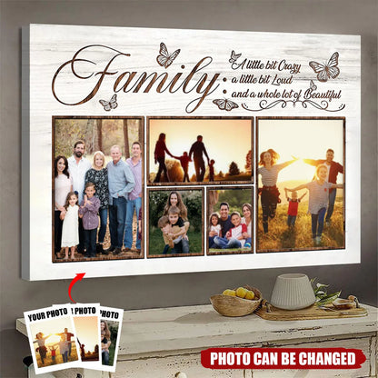 Custom Family Photo Collage for Grandma with personalized design details for meaningful gifting