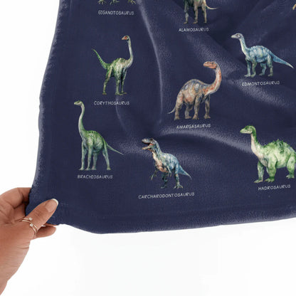 Personalized Kids Dinosaur Blanket personalization view for Kids/Babies