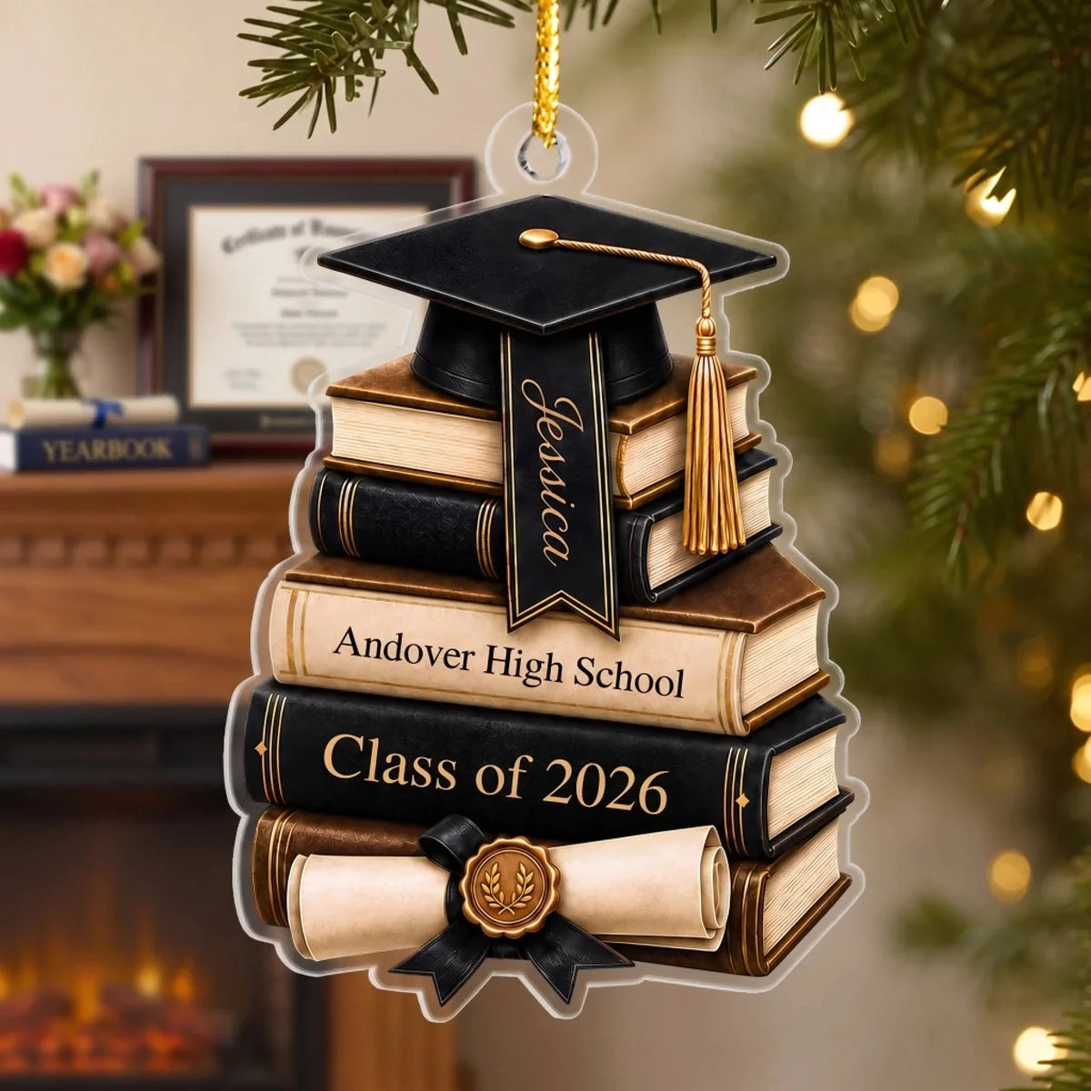 Personalized Graduation Acrylic Ornament - Custom Senior Keepsake Gift for Daughter & Son