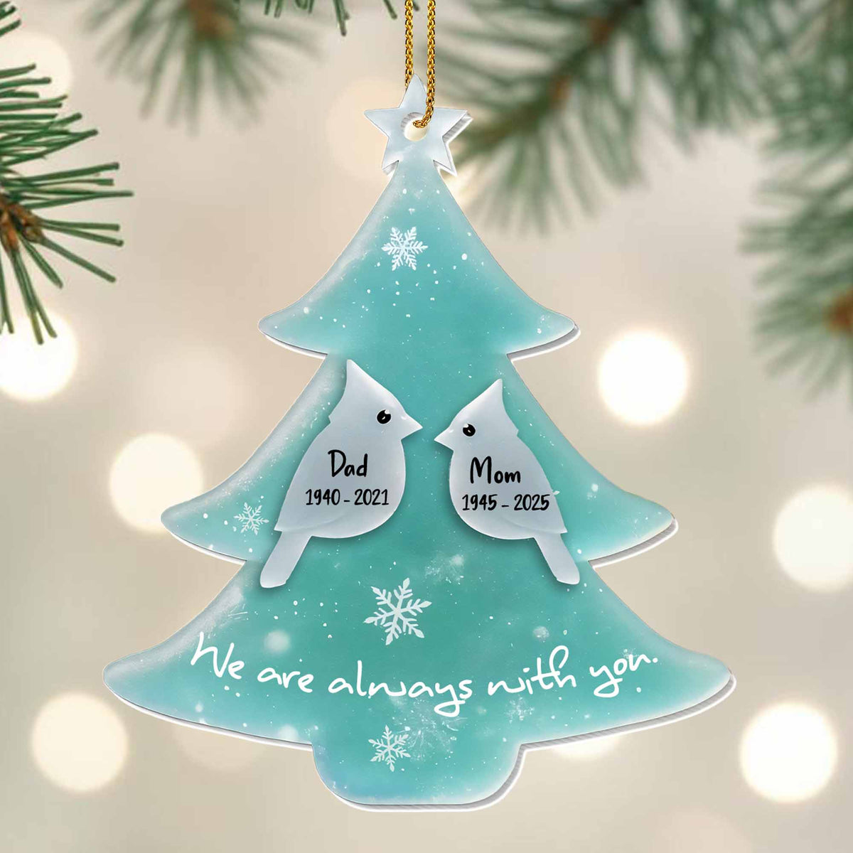We Are Always With You Christmas Tree Ornament
