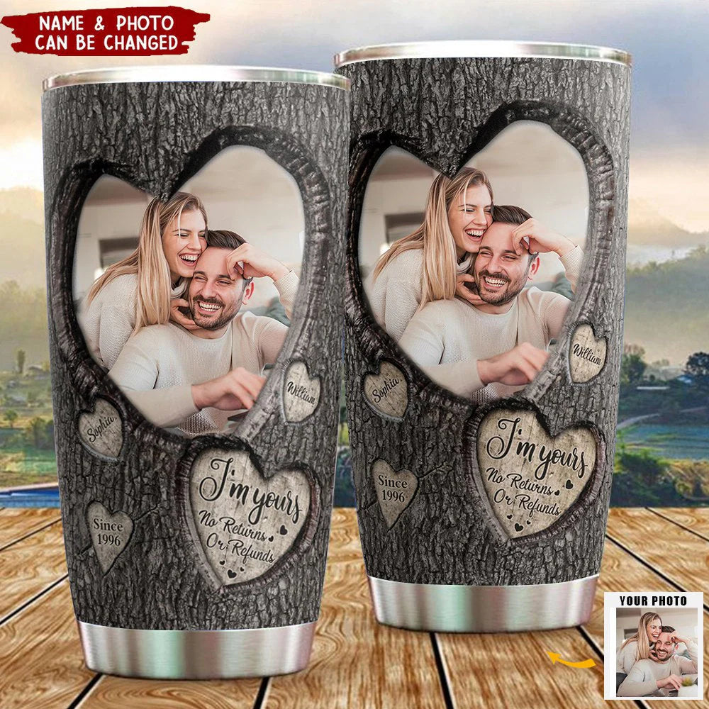 Custom Couple Photo Tumbler personalization view for Couples