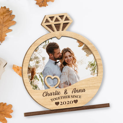Wood Sign detail view for Couples