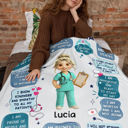 Personalized Nurse Blanket personalization view for Nurse