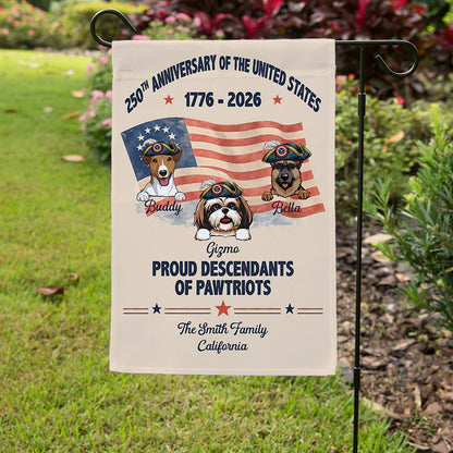 Personalized Usa Dog Garden Flag personalization view for Dog Lovers
