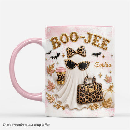 Boo-Jee Ghost Personalized Mug - Cute Boujee Halloween Coffee Cup for Best Friends