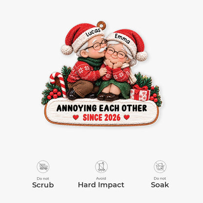 Growing Old Together Personalized Couple Acrylic Ornament - Custom Christmas Keepsake Gift for Husband and Wife