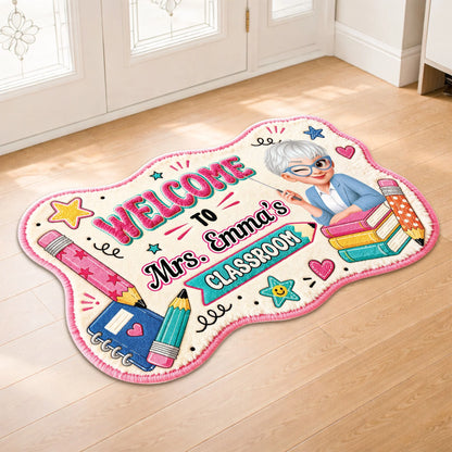 Custom Teacher Classroom Doormat personalization view for Teacher
