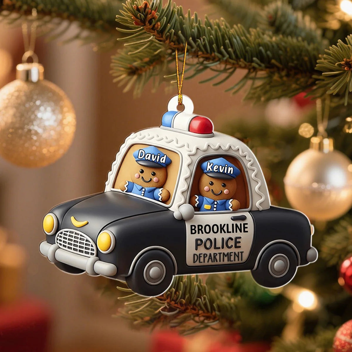 Custom Police Officer Christmas Ornament for Military / Veteran image 7