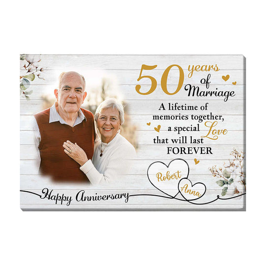 Custom 50Th Anniversary Gift for Couples with personalized design details for meaningful gifting