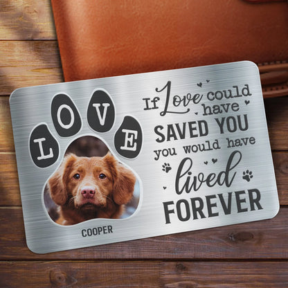 "You Were My Favorite Hello" Personalized Pet Memorial Wallet Card - Keepsake for Dog Lovers