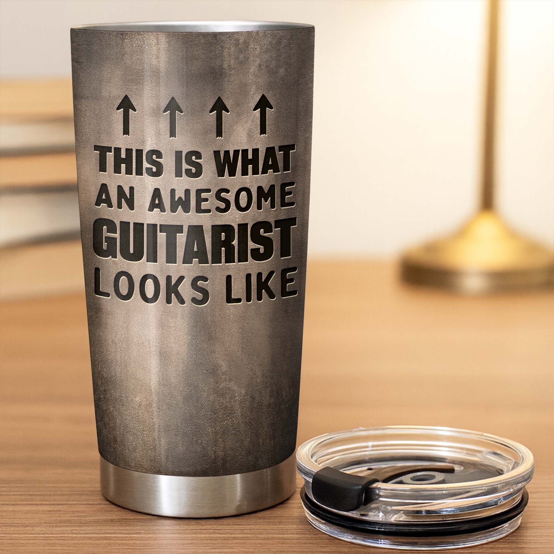 Personalized guitarist tumbler featuring 3D guitar art and custom name - perfect gift for guitar lovers image 6