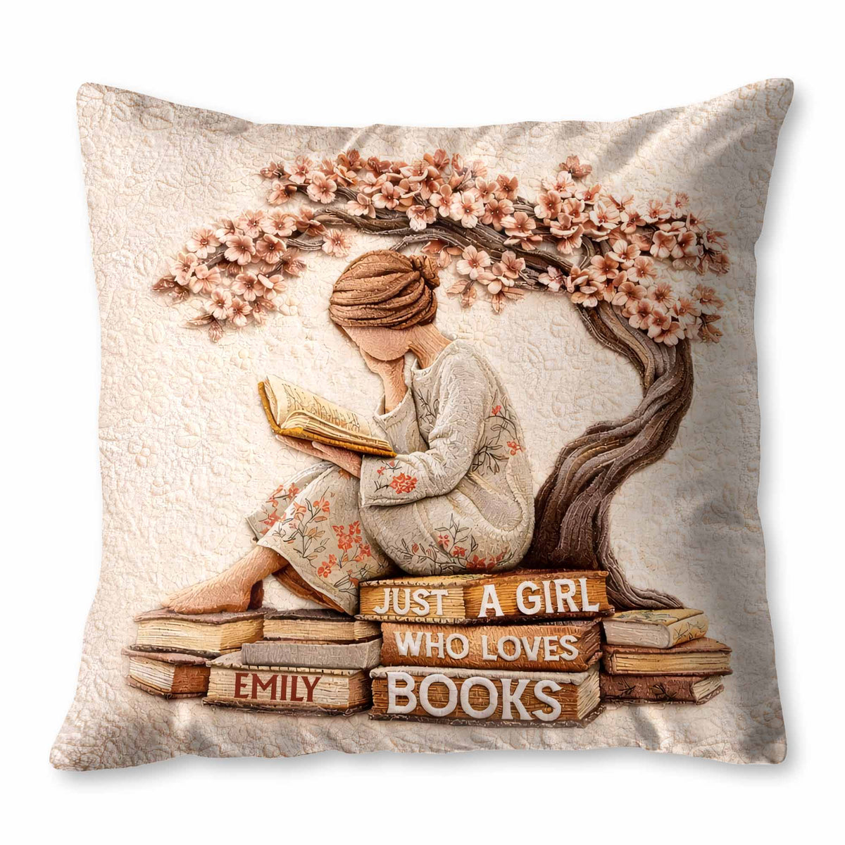 Just A Girl Who Loves Books, Flowers And Tree