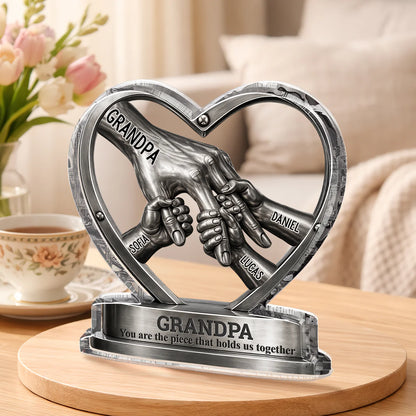 Personalized Dad Puzzle Plaque personalization view for Dad
