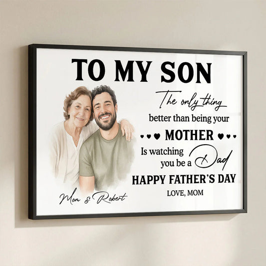 Custom Father's Day Gift For Son for Son/Grandson with personalized design details for meaningful gifting image 6