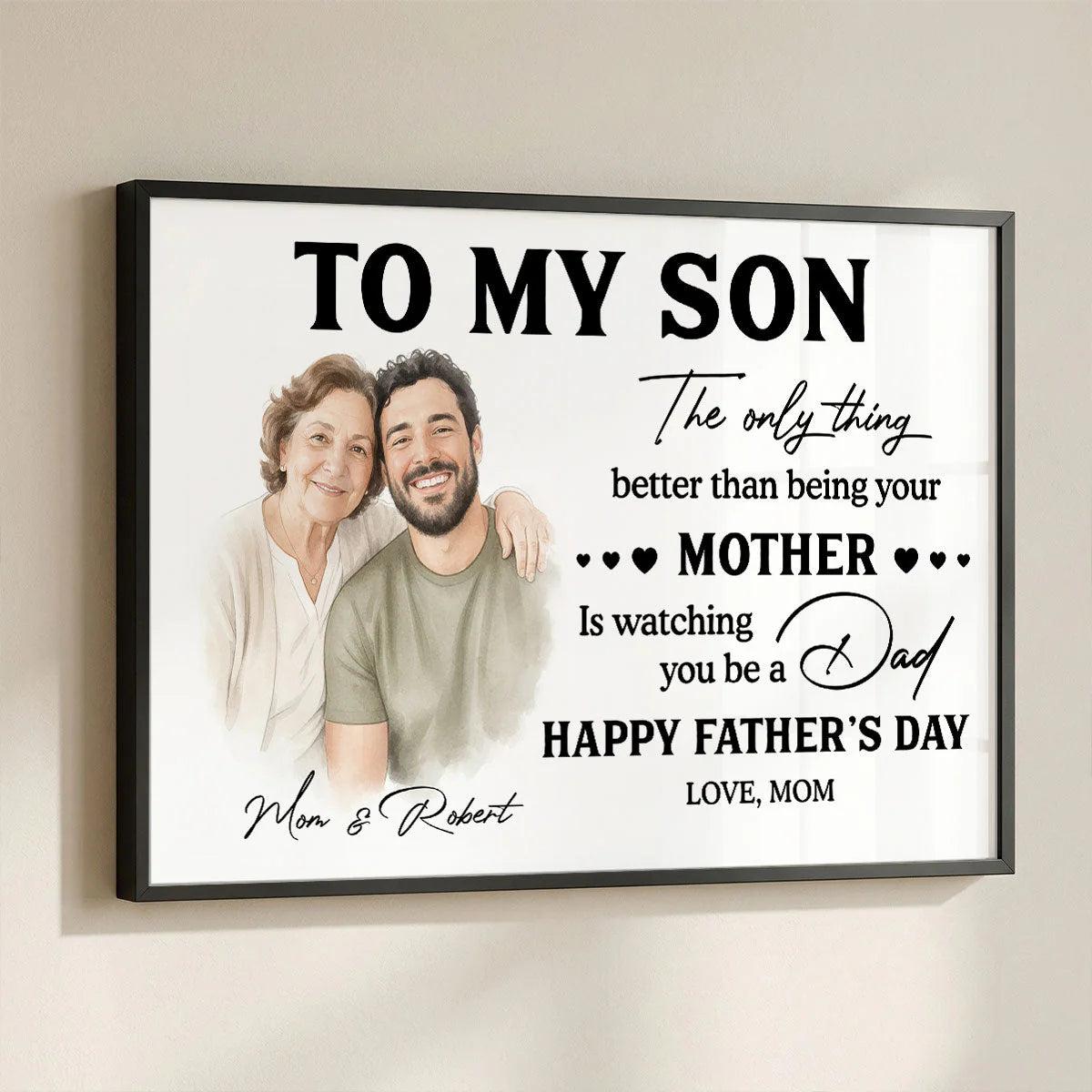 Custom Father's Day Gift For Son for Son/Grandson with personalized design details for meaningful gifting image 6