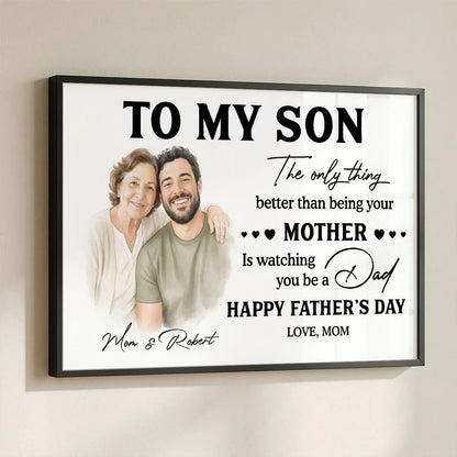 Custom Father's Day Gift For Son for Son/Grandson with personalized design details for meaningful gifting image 6