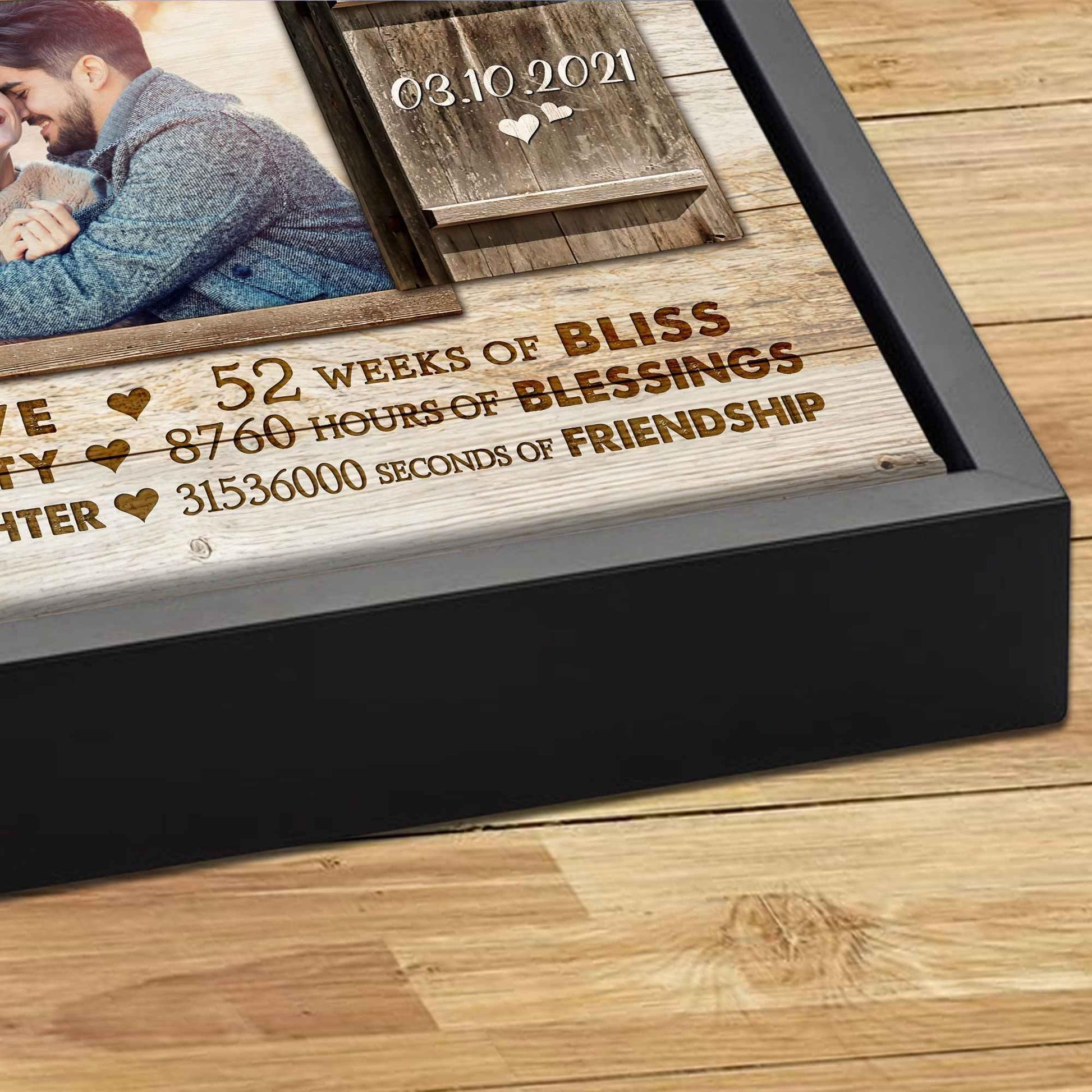 1St Anniversary Paper Gift for Husband with personalized design details for meaningful gifting image 6