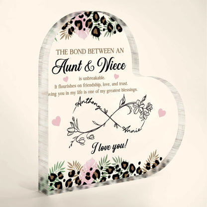 The Bond Between An Aunt & Niece, Flowers And Hearts