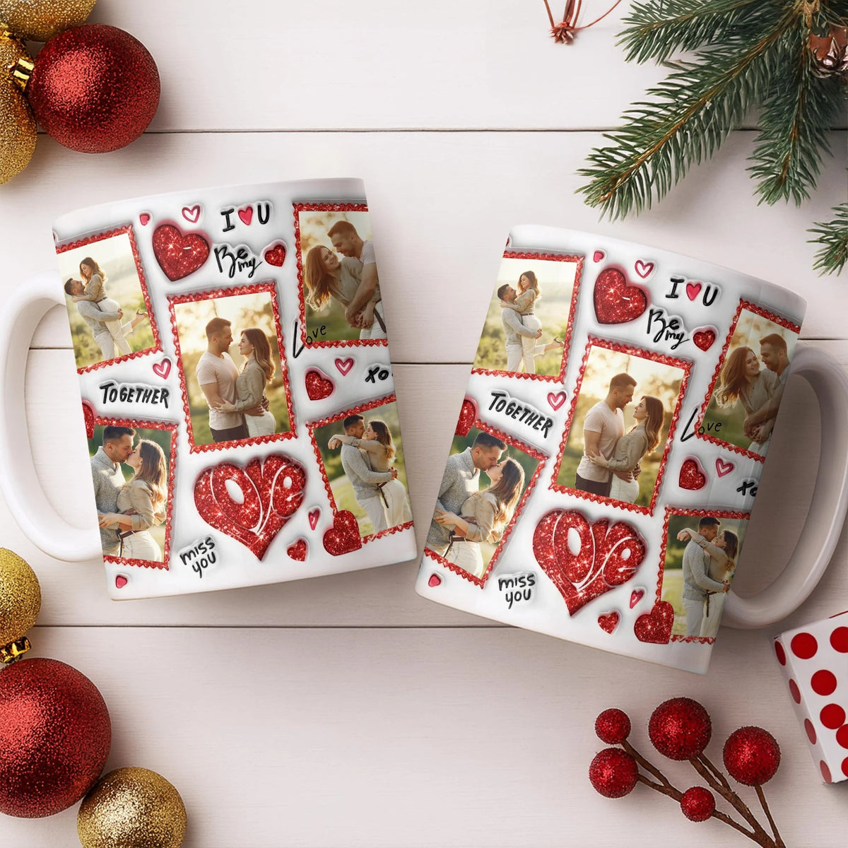 I Love You Be My Love With Hearts And Couple Photos