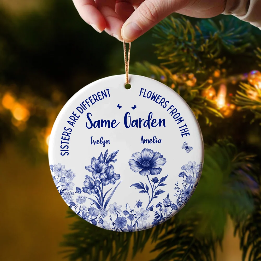 It Takes A Long Time To Grow Old Friends - Personalized Ceramic Ornament Gift for Besties