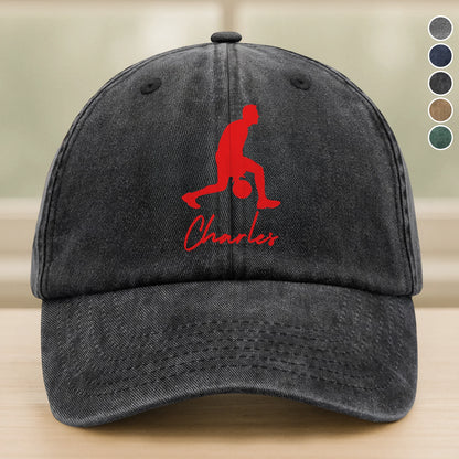 Custom Basketball Cap for Dad with personalized design details for meaningful gifting