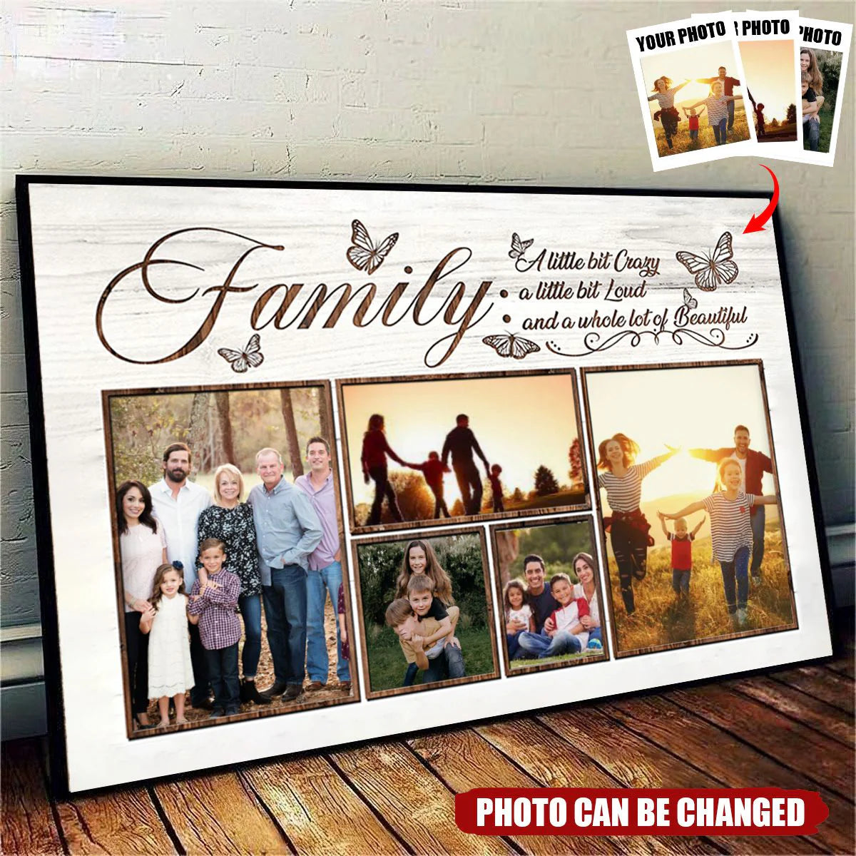Custom Family Photo Collage personalization view for Grandma