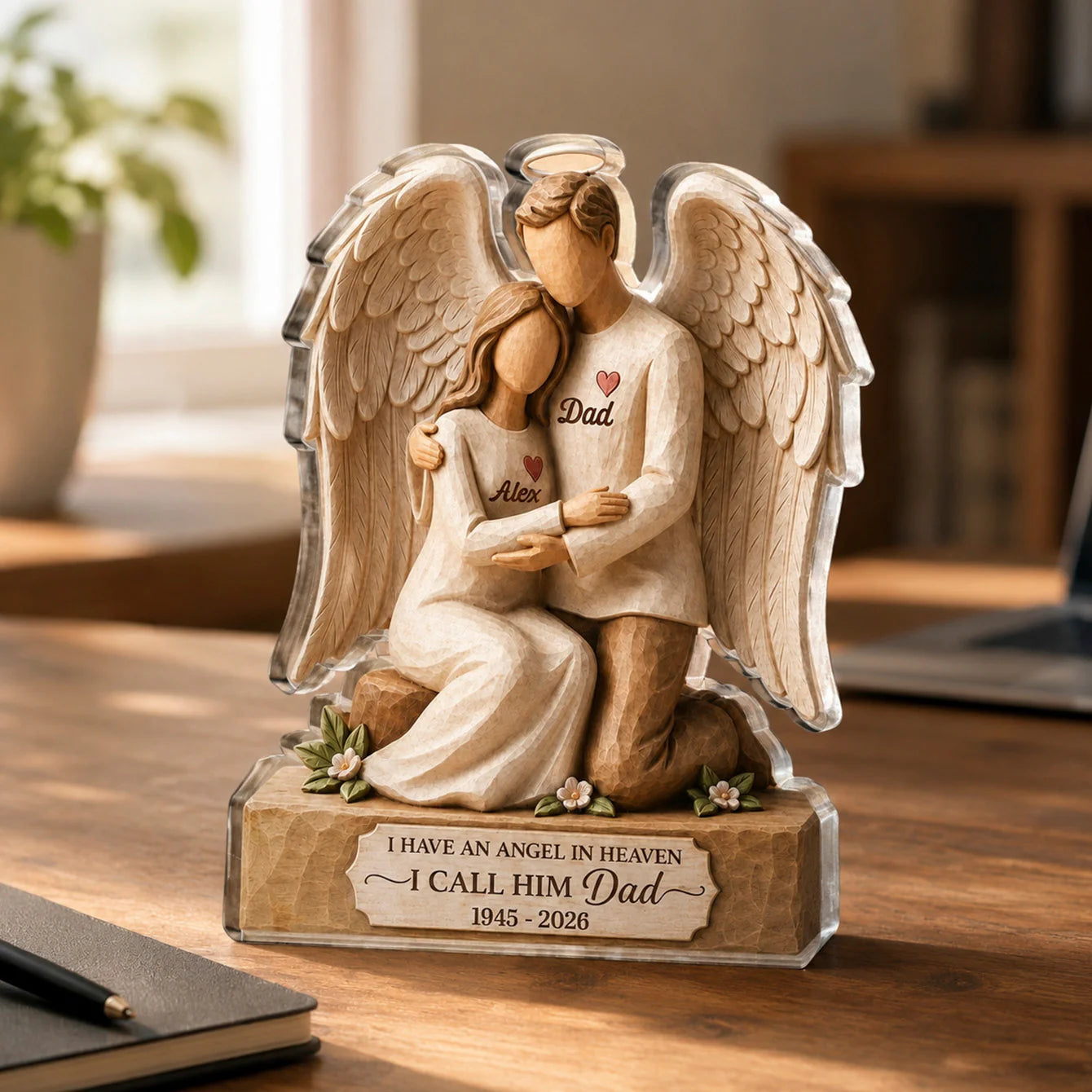 Father Memorial Acrylic Plaque personalization view for Daughter/Granddaughter