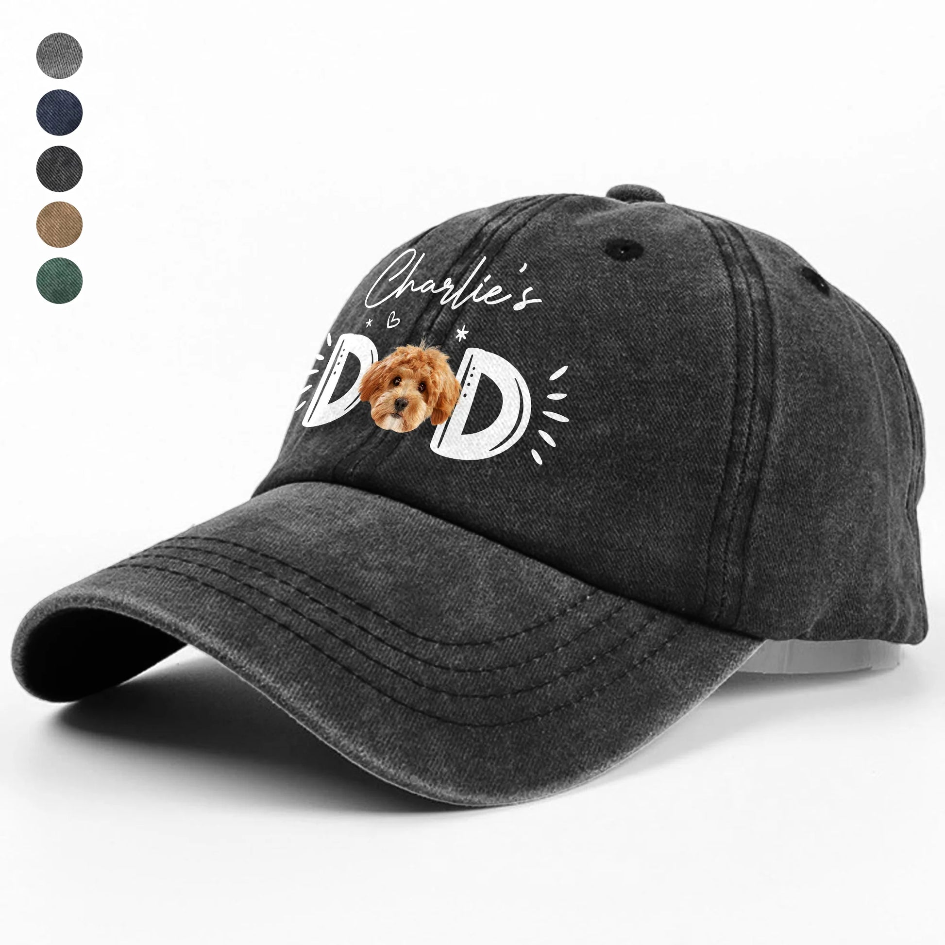 Custom Dog Mom Baseball Cap for Mom with personalized design details for meaningful gifting image 10