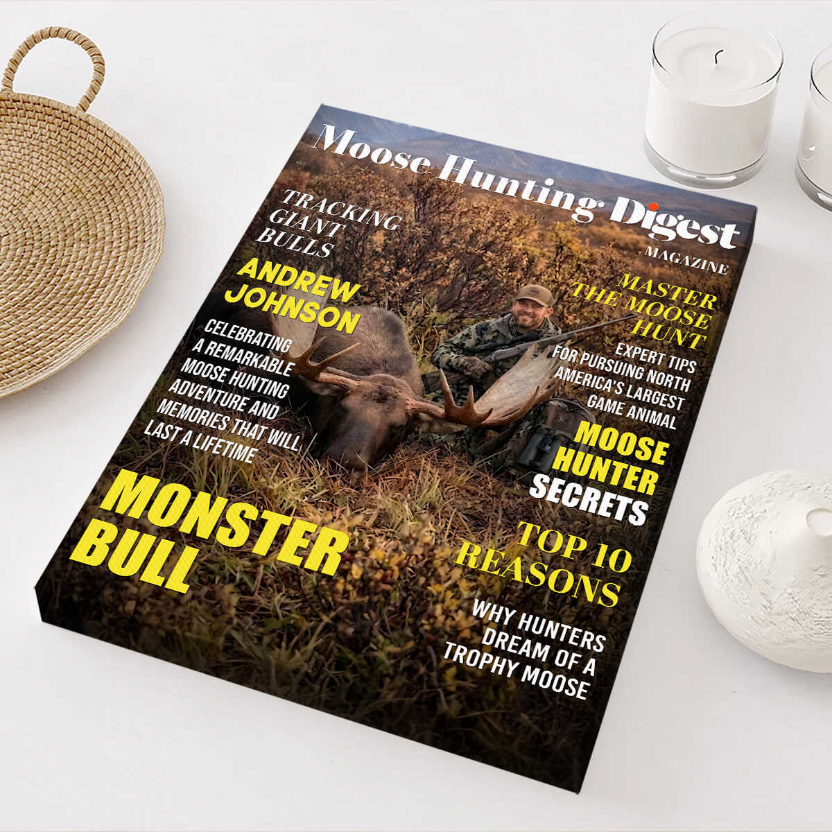 Canvas / Poster material and size view - Custom Hunting Canvas Print