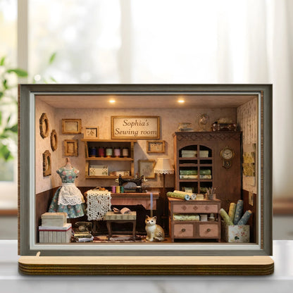 Custom Sewing Room Wood Plaque for Mom with personalized design details for meaningful gifting