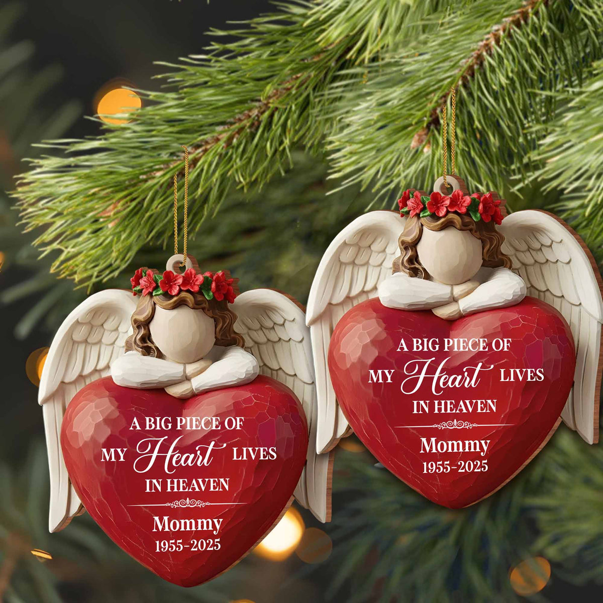 A Big Piece Of My Heart Lives In Heaven, Angel Heart Wings