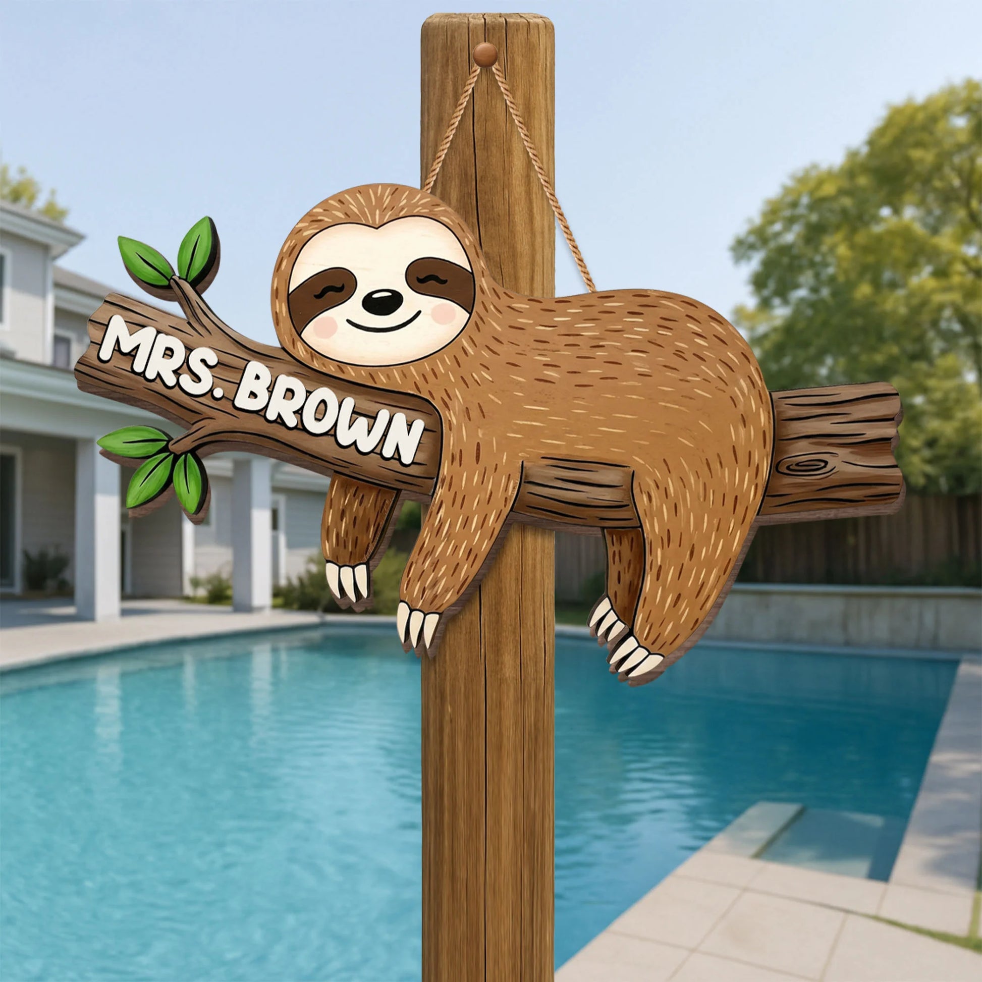 Wood Sign detail view for Teacher