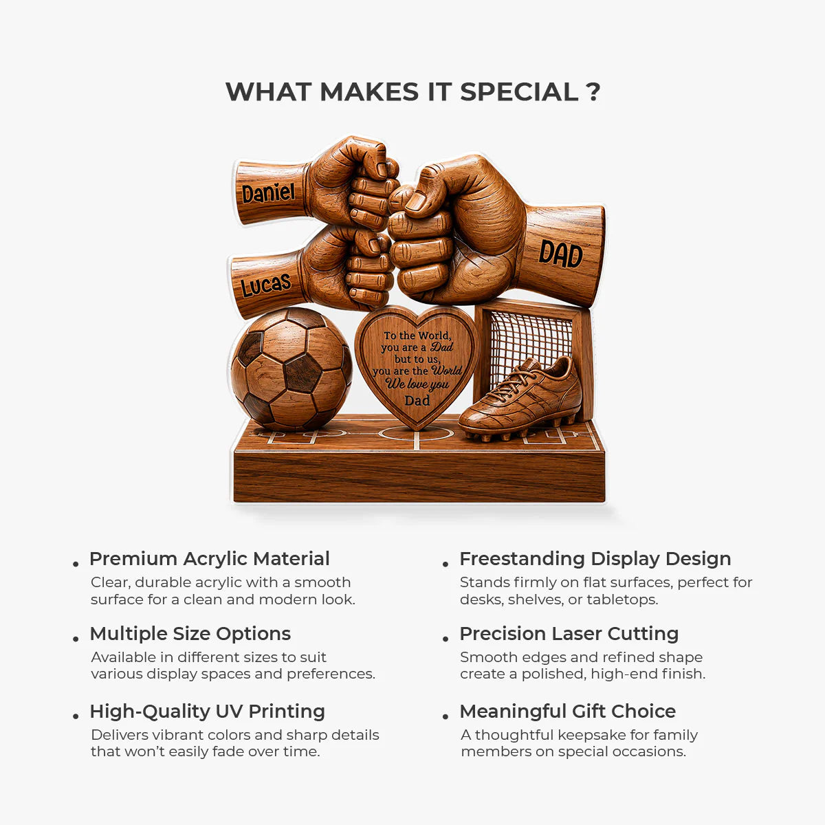 Plaque gift-ready design for Dad