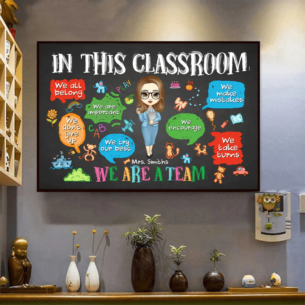 Canvas / Poster detail view for Teacher