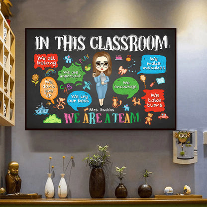 Canvas / Poster detail view for Teacher