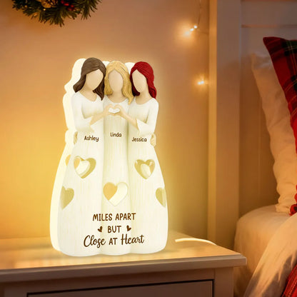 "Life is Better with Sisters" Personalized Acrylic Light Box - Custom Gift for Sister