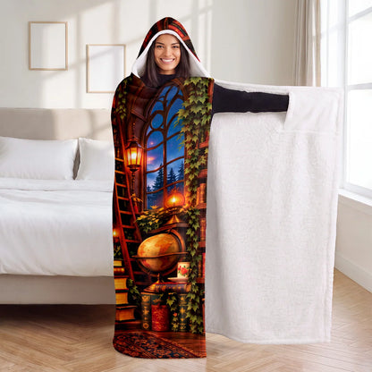 Do Not Disturb I'm Reading Personalized Blanket Hoodie - Custom Gift for Book Lovers