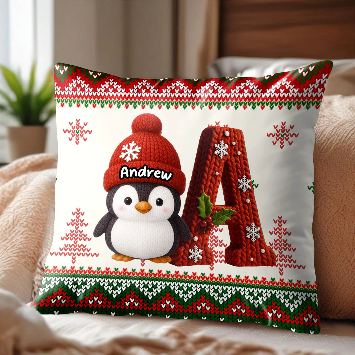 Celebrate the Festive Season With a Cozy Penguin Pillow