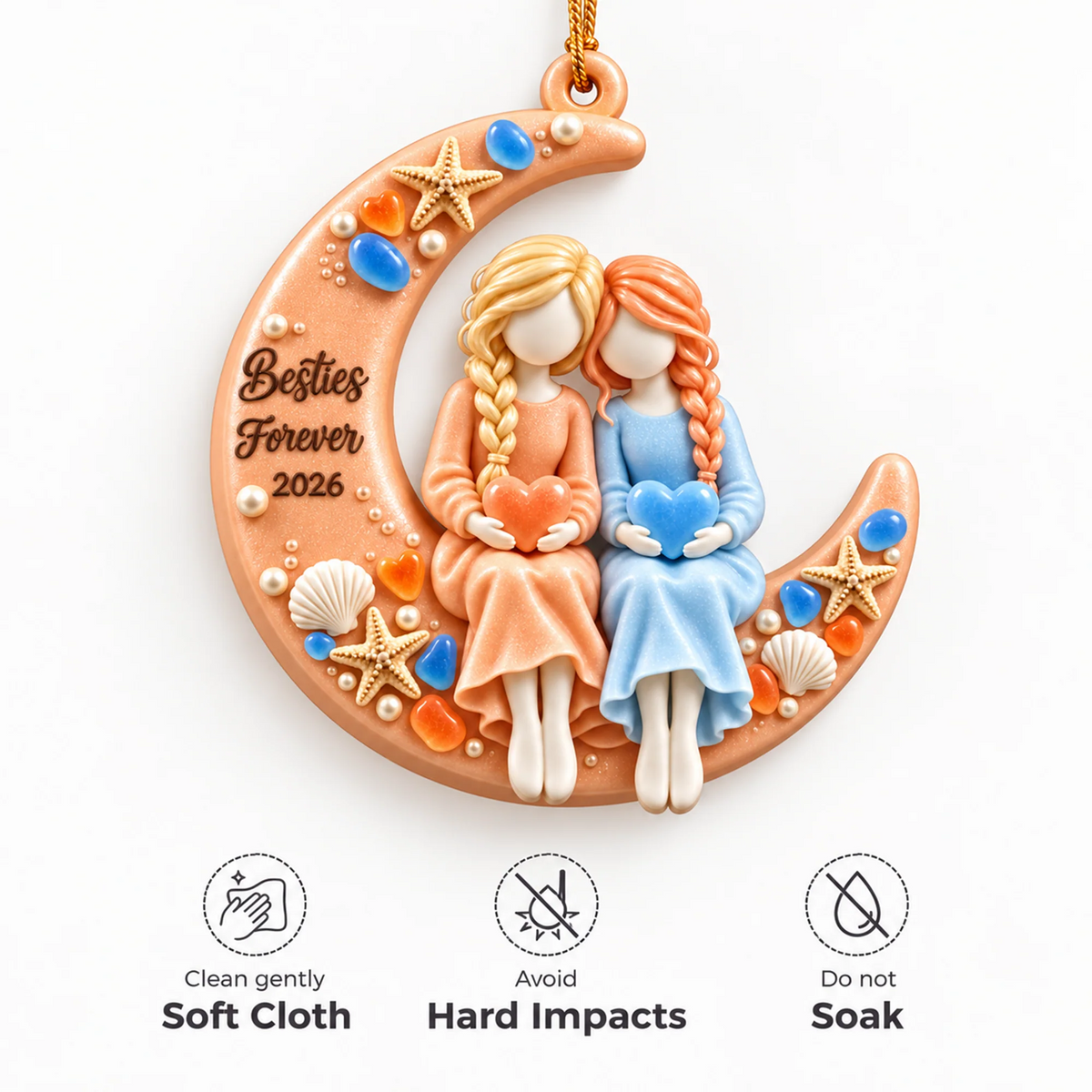 Besties Forever Acrylic Ornament - Personalised Gifts for Friends aa0aa7a5-04ee-4945-afff-a9a60d03fea3-5-7-.png