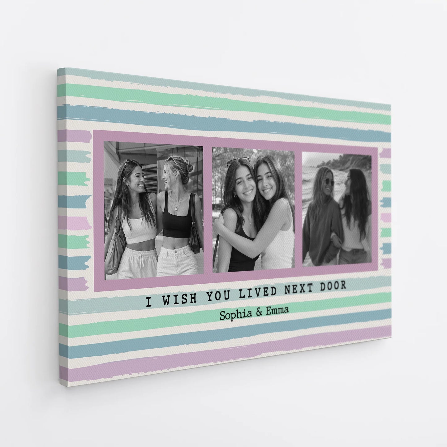 Custom Best Friend Photo Canvas personalization view for Best Friends