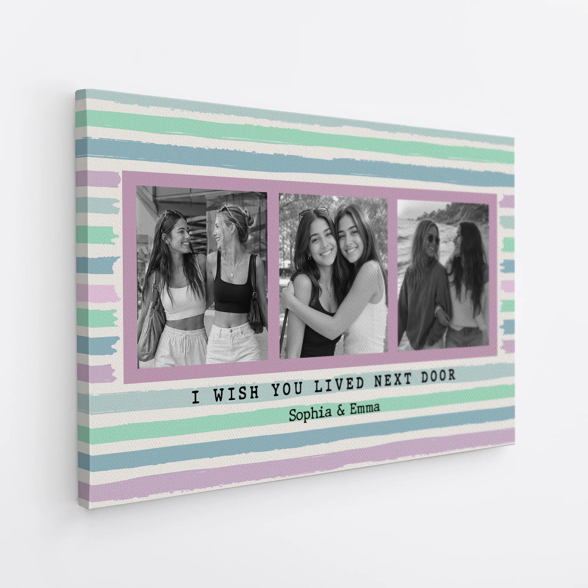 Custom Best Friend Photo Canvas personalization view for Best Friends
