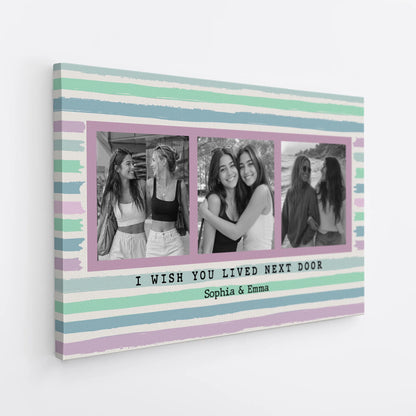 Custom Best Friend Photo Canvas personalization view for Best Friends