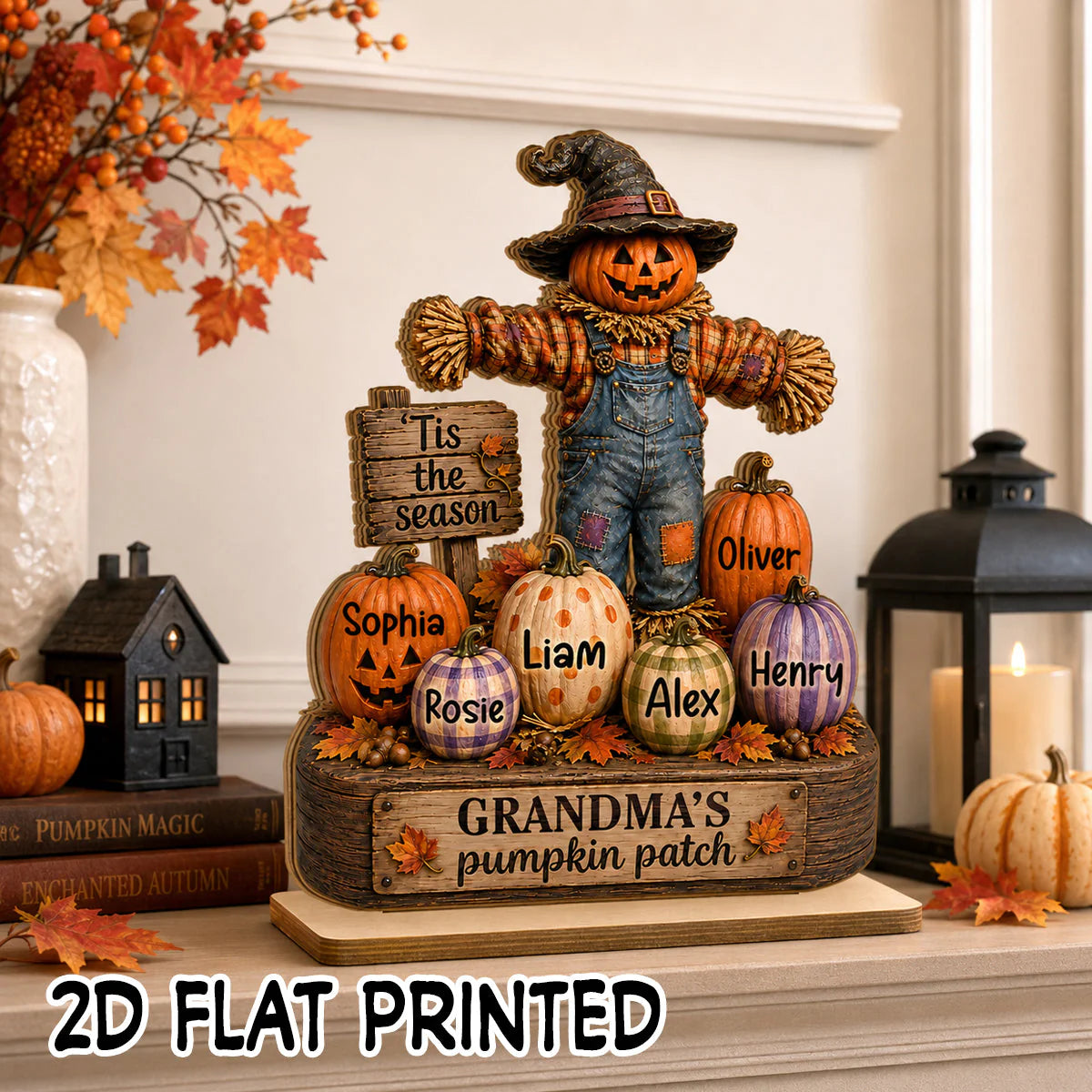 Personalized Grandma Pumpkin Patch Sign personalization view for Grandma