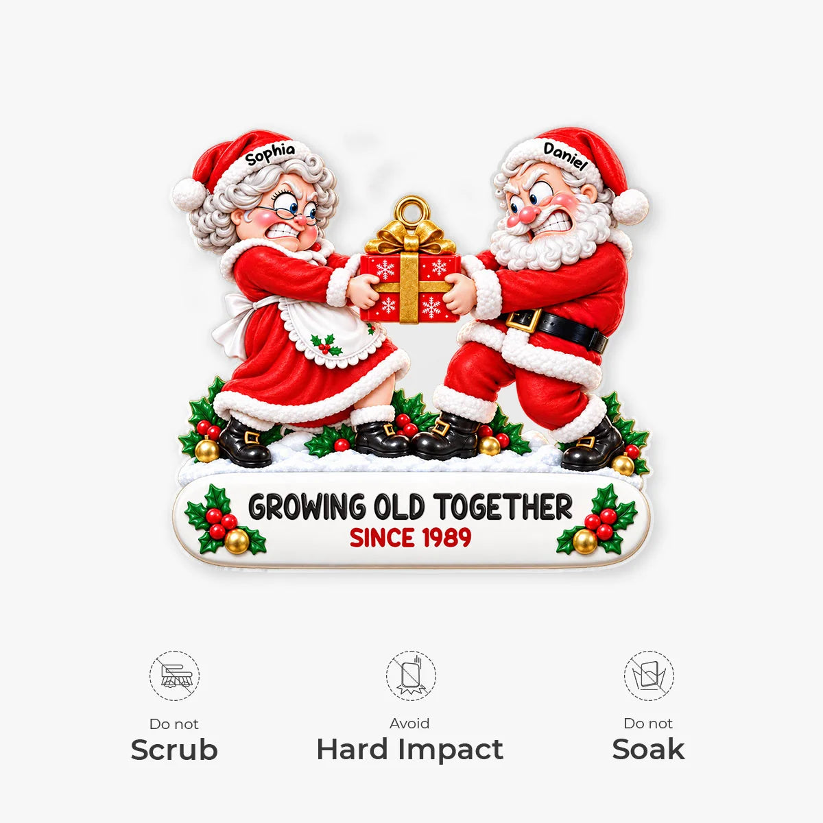 Annoying Each Other Since Personalized Couple Acrylic Ornament - Funny Christmas Keepsake Gift