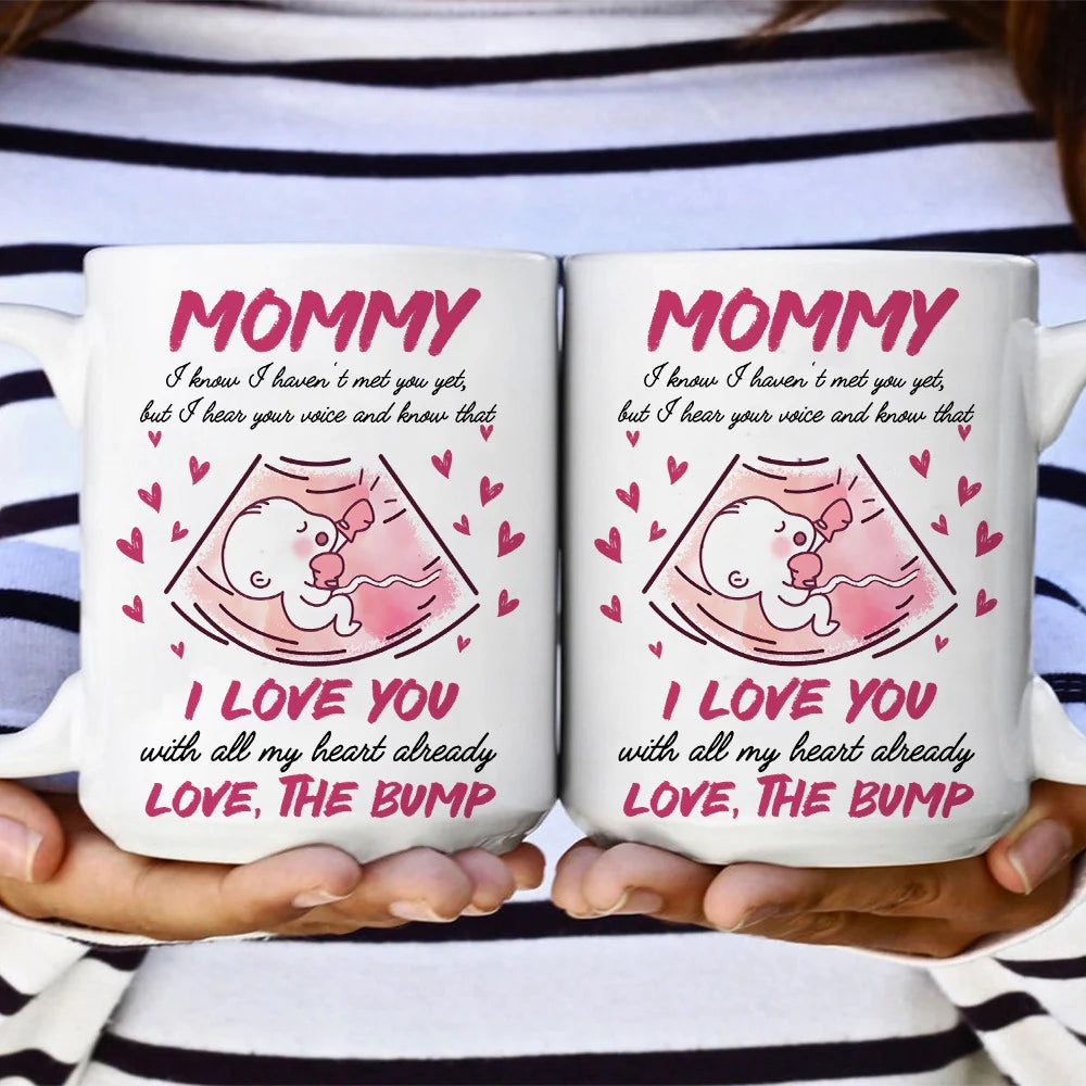 Personalized Baby Bump Mug personalization view for New Mom / Expecting Mom
