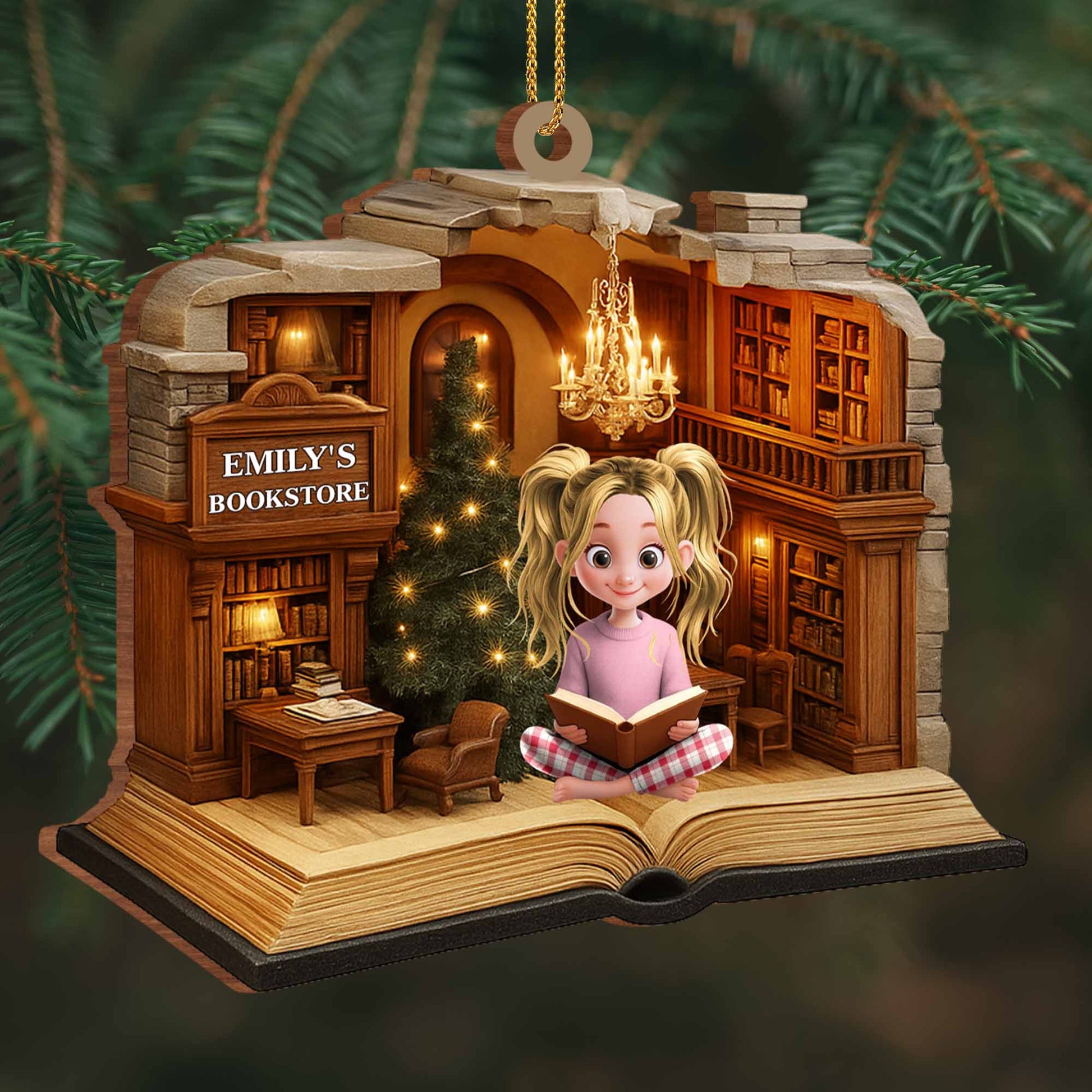 Wooden Ornament gift-ready design for Best Friends